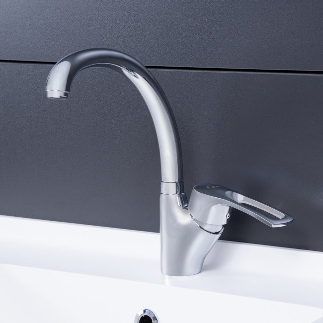 Смеситель для кухни Qtap Hansberg CRM 007F Смеситель для кухни Qtap Hansberg CRM 007F