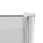 Штора на ванну Lidz Brama SS80x150R.CRM.L стекло Linie 6 мм, правая