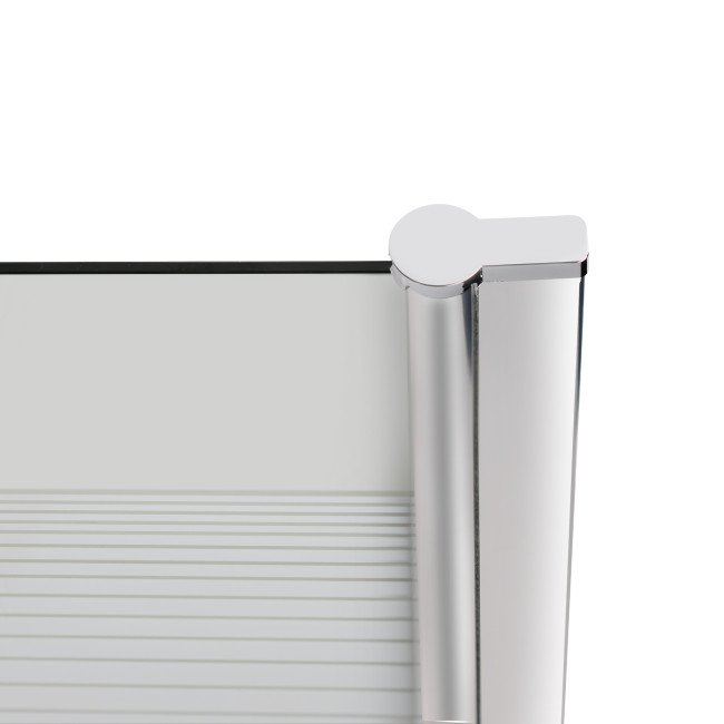 Штора на ванну Lidz Brama SS80x150R.CRM.L стекло Linie 6 мм, правая