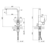 Змішувач для кухні Lidz (CRM) 13 33 015F-13