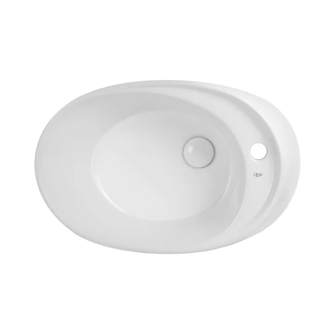 Раковина-чаша Qtap Scorpio 590х380х190 White с донным клапаном QT14111037W Раковина-чаша Qtap Scorpio 590х380х190 White с донным клапаном QT14111037W