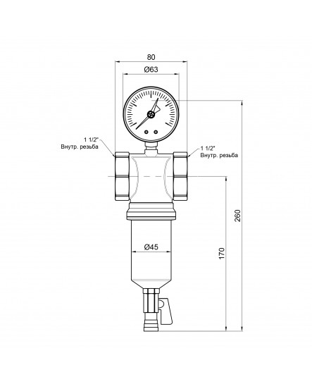 Фільтр самопромивний  Icma 1 1/2" №750