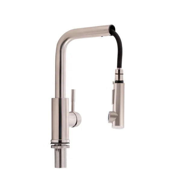 Смеситель для кухни Qtap Karuska 9139103FN с выдвижным изливом