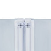 Штора на ванну Qtap Gemini WHI40114RP6 скло Pear 6 мм, 100x140 см