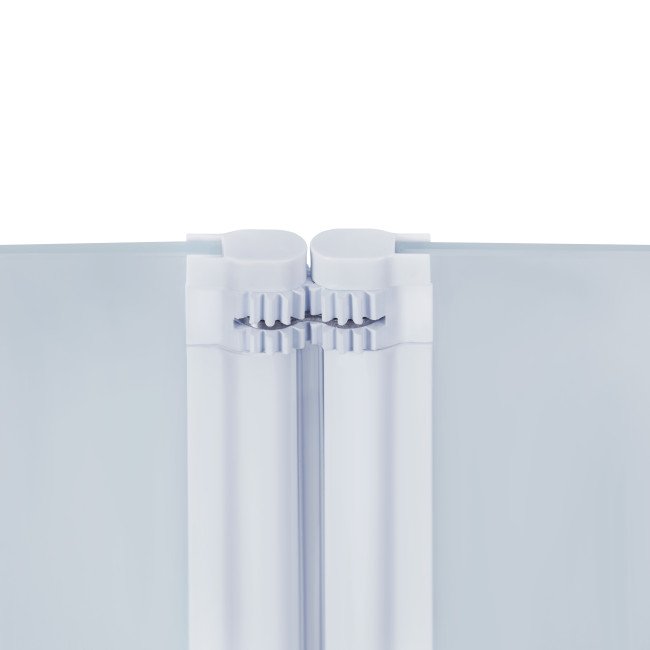 Штора на ванну Qtap Gemini WHI40114RP6 скло Pear 6 мм, 100x140 см