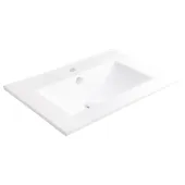 Комплект Qtap Albatross 605х825х460 White тумба підлогова + раковина урізна