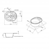 Кухонная мойка Qtap CS 6151 GRE (QT6151GRE471)