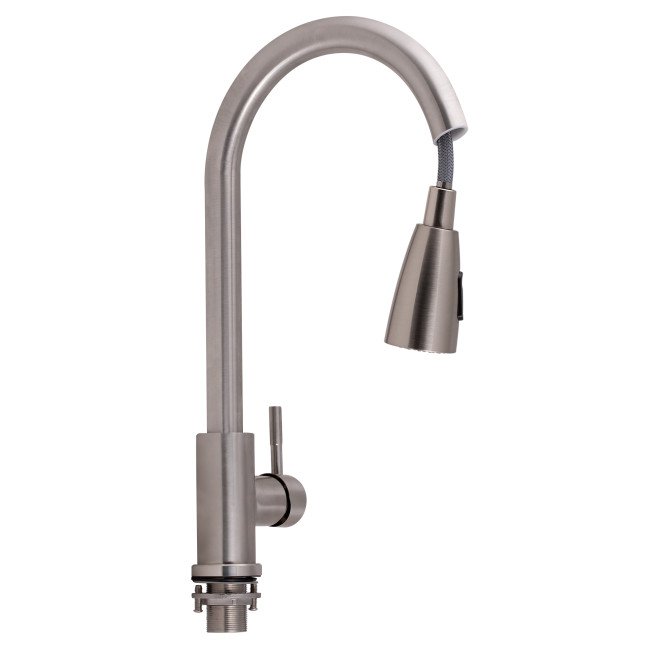 Змішувач для кухні Lidz (NKS) 12 32 015FL-8 з висувним виливом Змішувач для кухні Lidz (NKS) 12 32 015FL-8 з висувним виливом