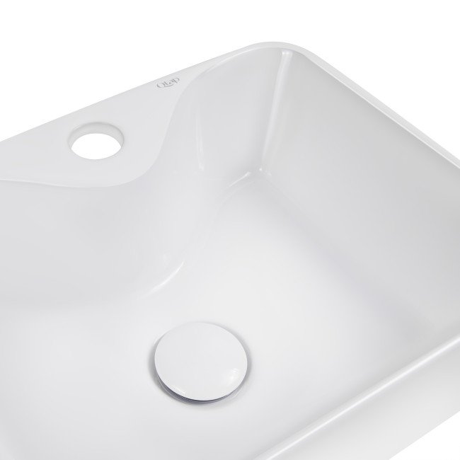 Раковина-чаша Qtap Crow 400х300х140 White с донным клапаном QT05117040JW Раковина-чаша Qtap Crow 400х300х140 White с донным клапаном QT05117040JW