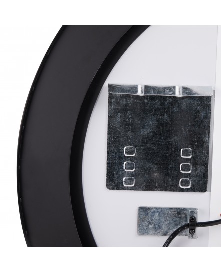 Дзеркало Qtap Robin R600 Black з LED-підсвічуванням та антизапотіванням QT13786501B