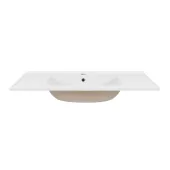 Раковина Qtap Albatross E49 1000х490х200 White с донным клапаном QT01119100E49W