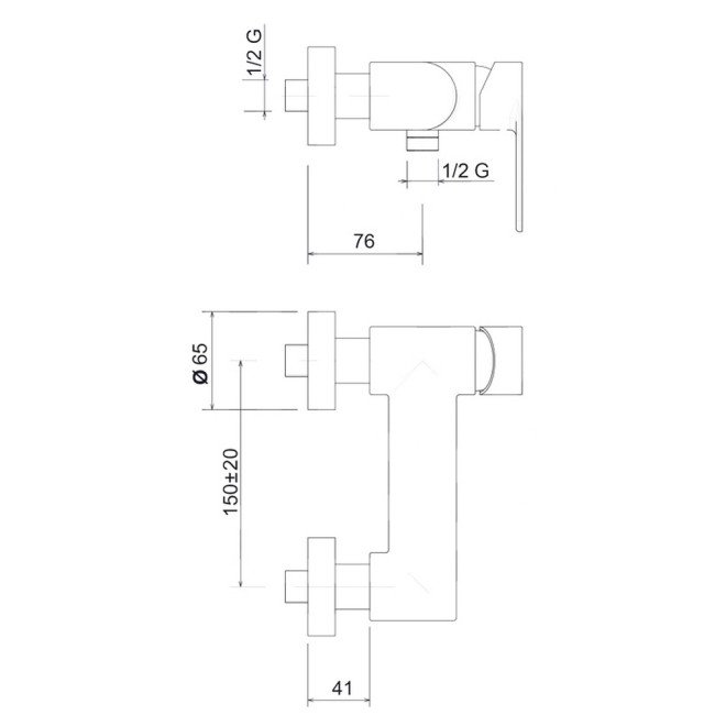Смеситель для душа Bianchi Freedom ESDFRE200504600CRM 2