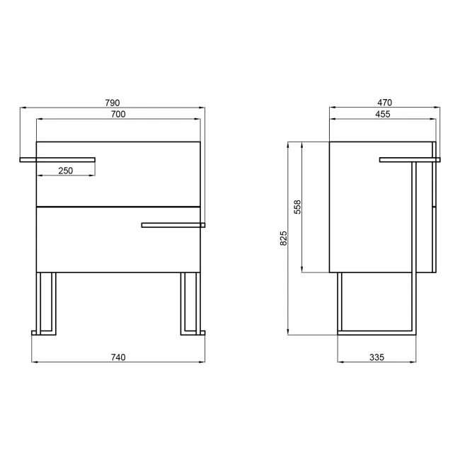 Тумба підлогова Qtap Taurus 700х800х437 Whitish oak QT2473TNT703WO 2 Тумба підлогова Qtap Taurus 700х800х437 Whitish oak QT2473TNT703WO 2