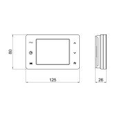 Тижневий програмований термостат Thermo Alliance ТА-2701 сенсорний