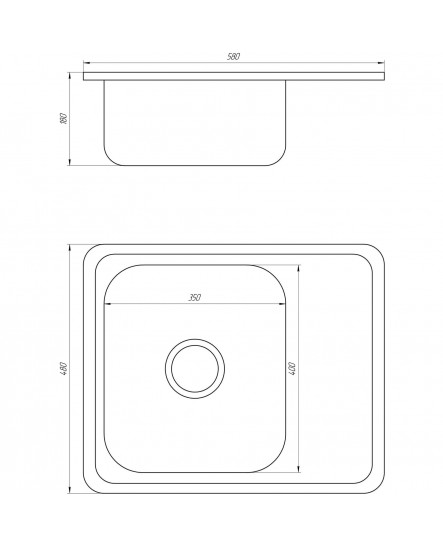 Мойка кухонная Mira MR 5848 D Decor