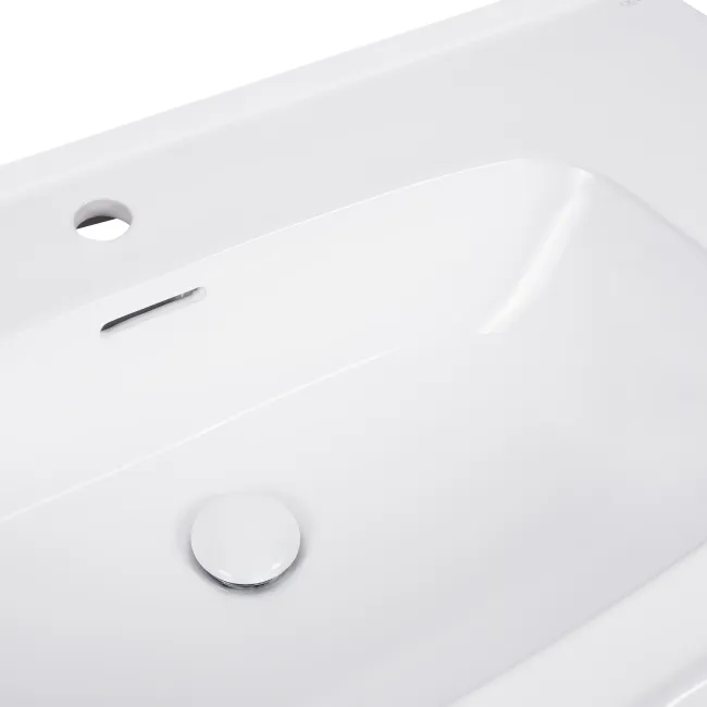 Раковина Qtap Albatross 5H 1000х500х210 White з донним клапаном QT01115100HW