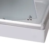 Душевая кабина Lidz Wawel SC100x80.SAT.LOW.FR, стекло Frost 5 мм