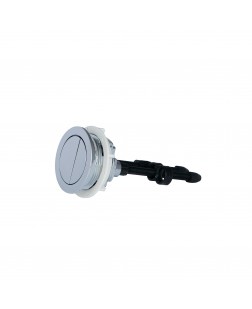 Qtap HY1 комплект арматуры для бачка унитаза с двойной круглой кнопкой смыва 4,8 см и клапаном нижней подачи воды, 3/6L CHR