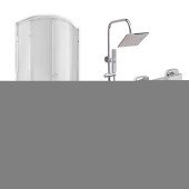 Готове рішення Qtap 5: Душ. кабіна півкругла, 90x90 + Піддон + Душ. панель + Змішувач для душу Готове рішення Qtap 5: Душ. кабіна півкругла, 90x90 + Піддон + Душ. панель + Змішувач для душу