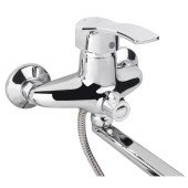 Змішувач для ванни Lidz 41 86 005B-1 з поворотним виливом (з душовим гарнітуром) (k40) LD4186005B1CRM35120 Chrome