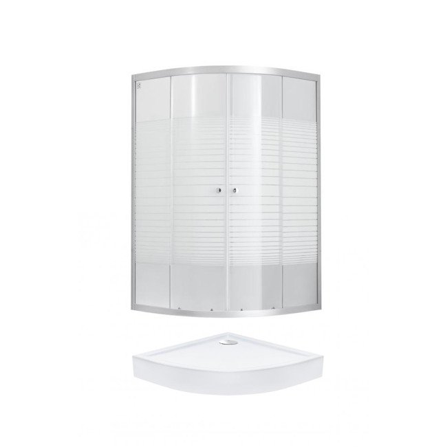 Душевая кабина Lidz Wieza SC80x80.SAT.LOW.L, с поддон QT ROBIN