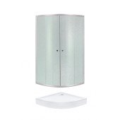 Душова кабіна Lidz Latwa SC80x80.SAT.LOW.FR, з піддон QT ROBIN