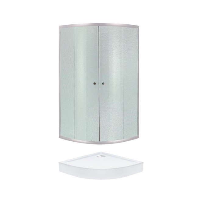 Душевая кабина Lidz Latwa SC80x80.SAT.LOW.FR, с поддоном QT ROBIN