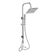 Готове рішення Qtap 7: Душ. кабіна квадратна, 90x90 + Піддон + Душ. панель + Змішувач для душу Готове рішення Qtap 7: Душ. кабіна квадратна, 90x90 + Піддон + Душ. панель + Змішувач для душу