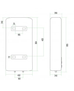 Набір: Водонагрівач електричний вертикальний + розумна розетка DT50V20GPDD2 + WK-UEU16