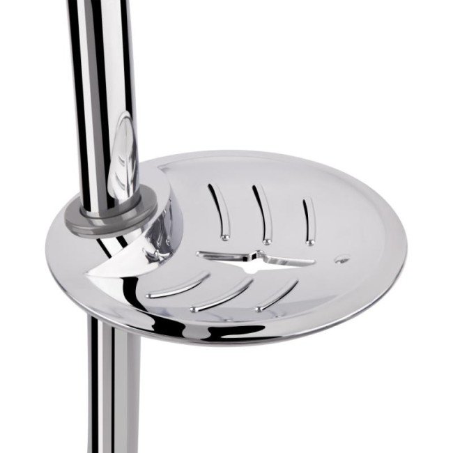 Готовое решение Qtap 9: Душ. кабина полукруг., 90x90 + Поддон + Смеситель для душа + Стойка + Шланг + Лейка