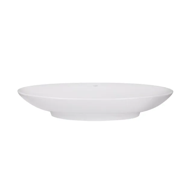 Комплект Qtap Dove: Раковина накладная овальная 680х420х120 мм White + Донный клапан PU02