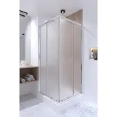 Готове рішення Qtap 8: Душ. кабіна квадратна, 90x90 + Душ. панель + Змішувач для душу