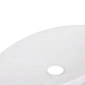 Комплект Qtap Dove: Раковина накладная овальная 680х420х120 мм White + Донный клапан PU02