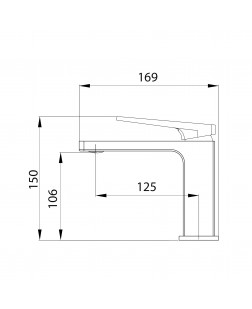 Смеситель для раковины Gemini Loop QTGEM2701CRM45699 Chrome