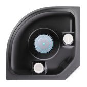 Гидромассажный бокс Lidz Majatek SBM100x100.BLA.HIGH.TR, стекло прозрачное 5 мм