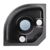 Гідромасажний бокс Lidz Majatek SBM100x100.BLA.HIGH.TR, скло прозоре 5 мм