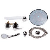 Гидромассажный бокс Lidz Majatek SBM100x100.BLA.HIGH.TR, стекло прозрачное 5 мм