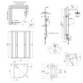 Готове рішення Qtap 5: Душ. кабіна півкругла, 90x90 + Піддон + Душ. панель + Змішувач для душу Готове рішення Qtap 5: Душ. кабіна півкругла, 90x90 + Піддон + Душ. панель + Змішувач для душу