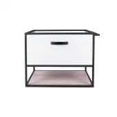 Тумба подвесная Qtap Taurus 800х580х437 White/Whitish oak QT2474TPT803WWO