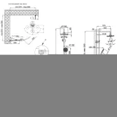 Готовое решение Qtap 2: Душ. кабина полукруг., 90x90 + Душ. панель
