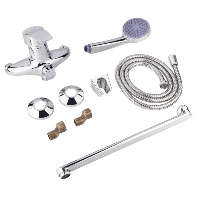 Змішувач для ванни Lidz 41 86 005B-1 з поворотним виливом (з душовим гарнітуром) (k40) LD4186005B1CRM35120 Chrome