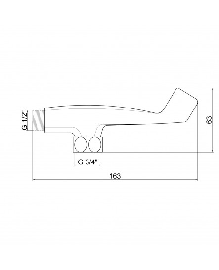 Тримач для лійки Lidz Niagara 109 LDNIA109CRM29475 Chrome