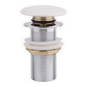 Донний клапан для раковини Qtap F008 70х70х120 White Донний клапан для раковини Qtap F008 70х70х120 White