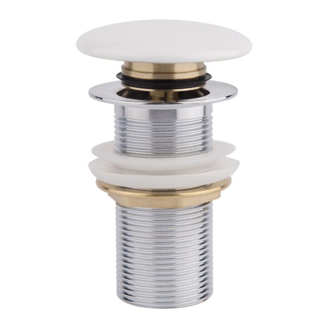 Донний клапан для раковини Qtap F008 70х70х120 White Донний клапан для раковини Qtap F008 70х70х120 White