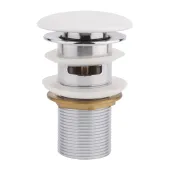 Донный клапан для раковины Qtap F0081 70х70х120 White с переливом