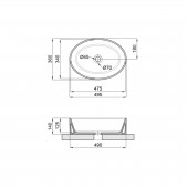 Раковина-чаша Qtap Kolibri 500x360x140 White QT10113054WN