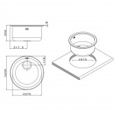 Кухонная мойка Apell Circum CIVIIAC Satin