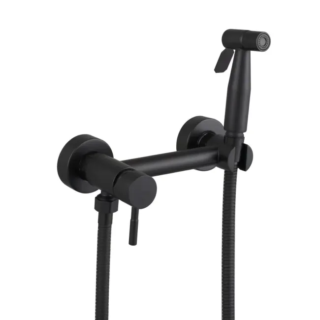 Набор для гигиенического душа со смесителем Lidz Aria 02O-BES Black Набор для гигиенического душа со смесителем Lidz Aria 02O-BES Black