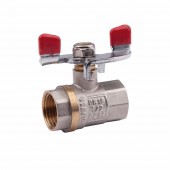 Кран шаровой Valve 1/2" ВР для воды (бабочка) SV602W15