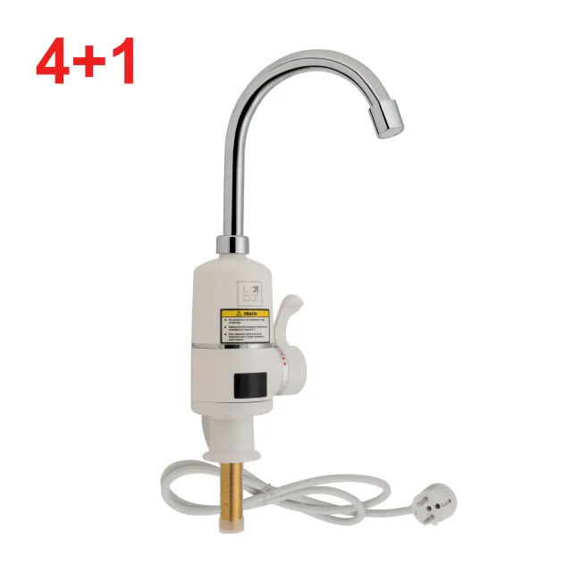 Акционный набор Lidz Warm (4+1): Проточный кран-водонагреватель кухонный (95 00 056) White / Chrome Акционный набор Lidz Warm (4+1): Проточный кран-водонагреватель кухонный (95 00 056) White / Chrome